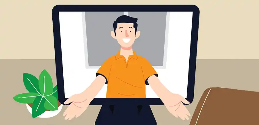HP Monitor Illustration
